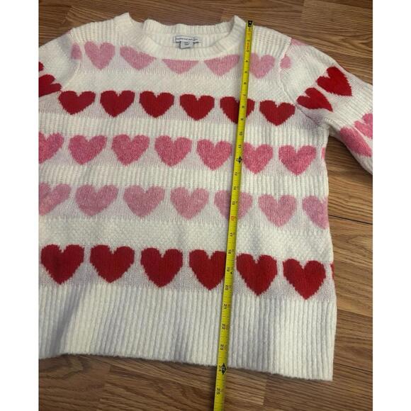 Cupcakes & Cashmere Valentine’s Day Heart Crewneck Sweater Size Medium - Picture 5 of 8